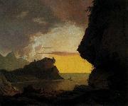 Joseph Wright of Derby. Sunset on the Coast near Naples